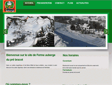 Tablet Screenshot of fermeaubergeprebracot.com